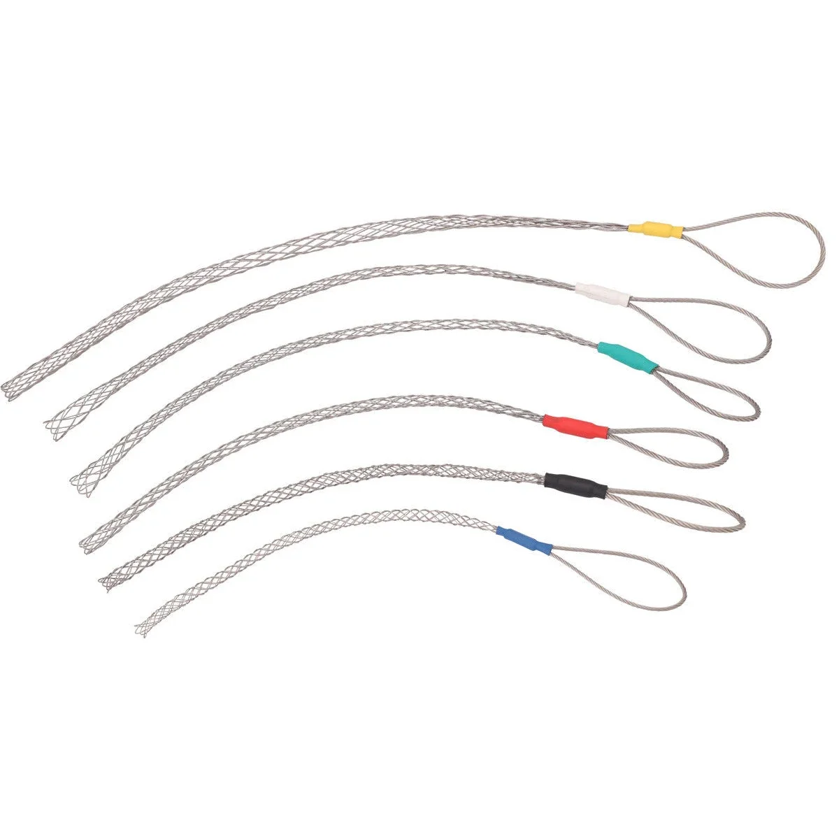 1pcs 4-25mm Pull Net Cover Accessory Cable Sleeves Galvanizing Metal Cable Socks Antislip Pipe Conduit Cable Puller Wire Grips