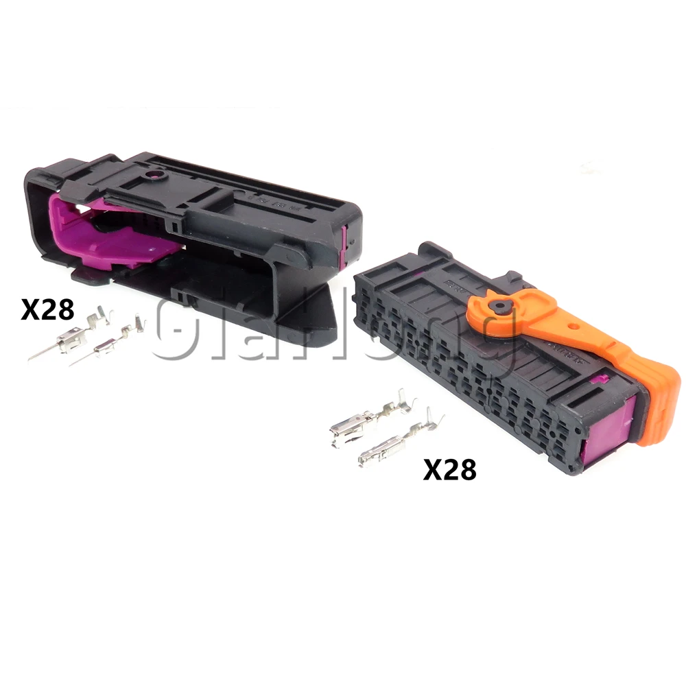 

1 Set 28 Ways 1813108-1 1K0837702 AC Assembly Car Wire Cable Plug Unsealed Adapter 1K0937722 Auto Composite Connector 1813113-1