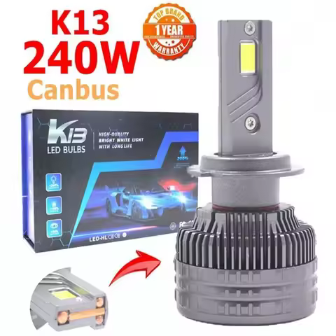 K13 MAX 240W H7 LED Bulb H11 H1 9005 H7 LED Headlight Kit Car Light Fog Light H7 9006 H8 H9 H4 Car Lamp LED Headlights