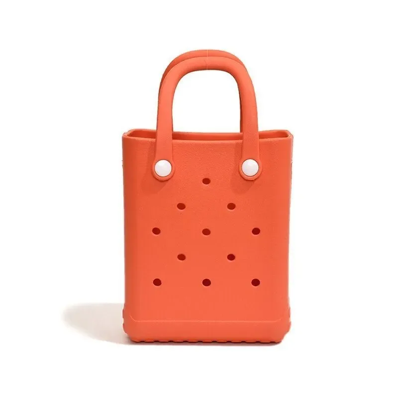 Strandtasche Picknick-Aufbewahrungskorb Sommer Damen Reisehandtaschen Mode Einkaufstasche Gummi EVA Wasserdichte Strandtasche Geldbörse – Detail 9