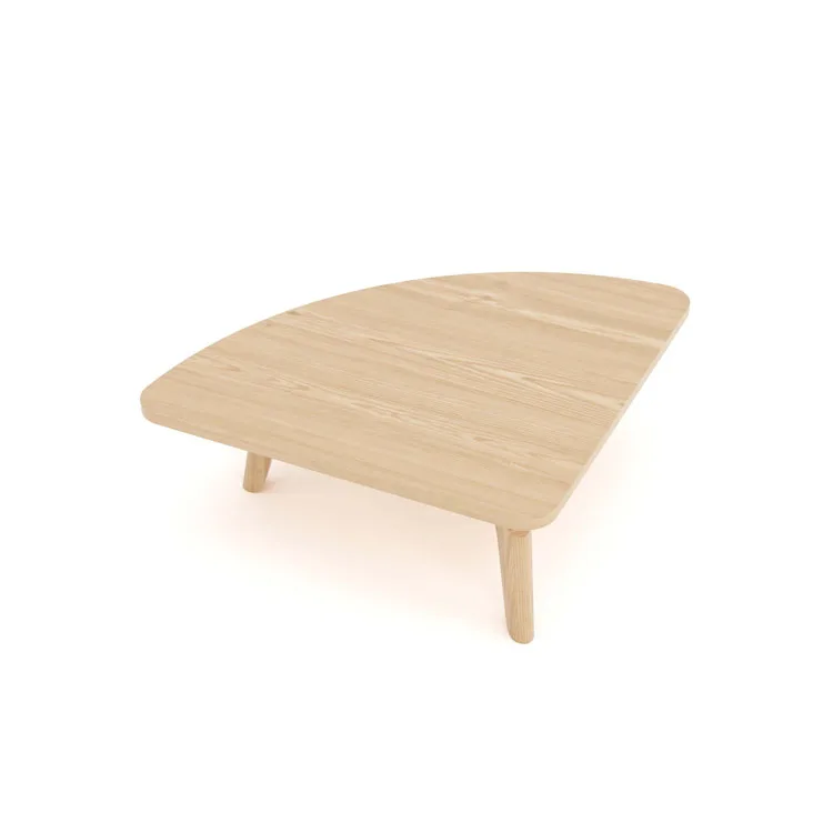 & New Design Public Area Reading Room Furniture Triangular Wood Material University School Library Furniture Reading Table
