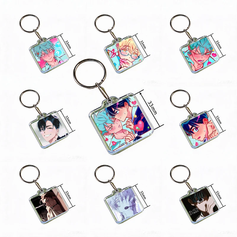 1PC Anime Alien Stage Acrylic Keychain Handmade Hanging Ornaments for Clothes Backpack Decoration Accessories Gifts with Friends