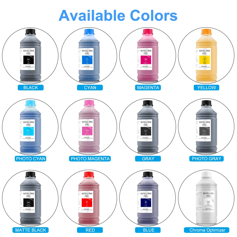 Imagem -02 - Tinta de Pigmento para Canon Pfi1700 Pfi57 Pfi57 Pro-520 Pro-540 Pro-540s Pro2000 Pro4000 Pro6000 Pro-6100 Pro-560s 1000ml