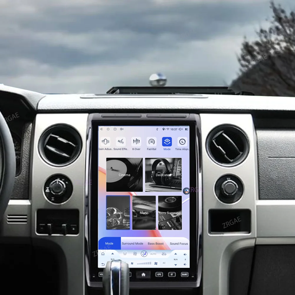 14.5 "Android15 Carplay اللاسلكية لفورد F150 رابتور 2009-2014 تسلا نمط سيارة لتحديد المواقع والملاحة مشغل وسائط متعددة 2.5kHeadunit HD #5