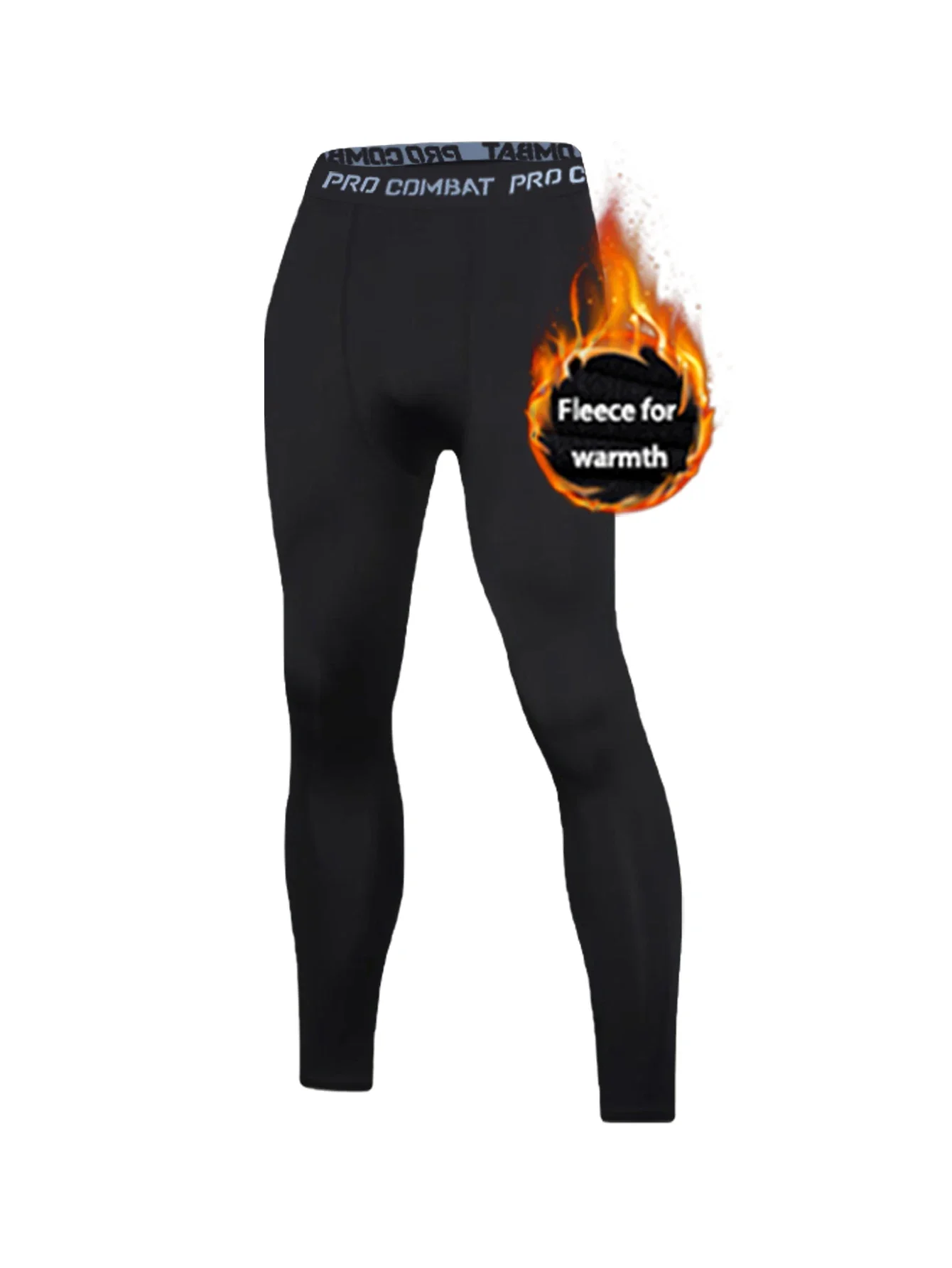 Men's 2-piece warm suit, heat transfer compression suit, all-season outdoor and indoor sports, anti-static and lightweight