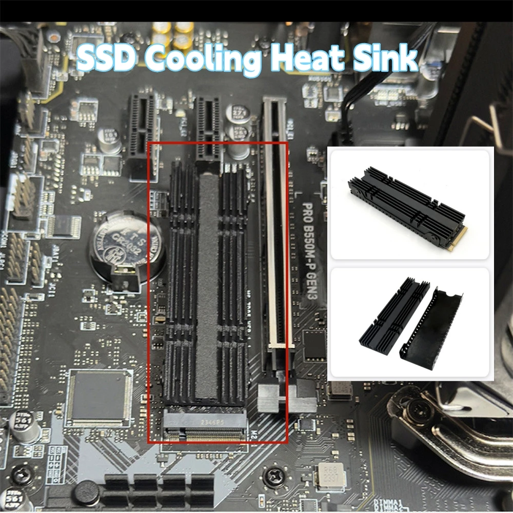 

Heat Dissipation Vest SSD Cooling Heat Sink 2280 Heat Sink M.2 Hard Drive Heat Dissipation Vest NVME Protocol