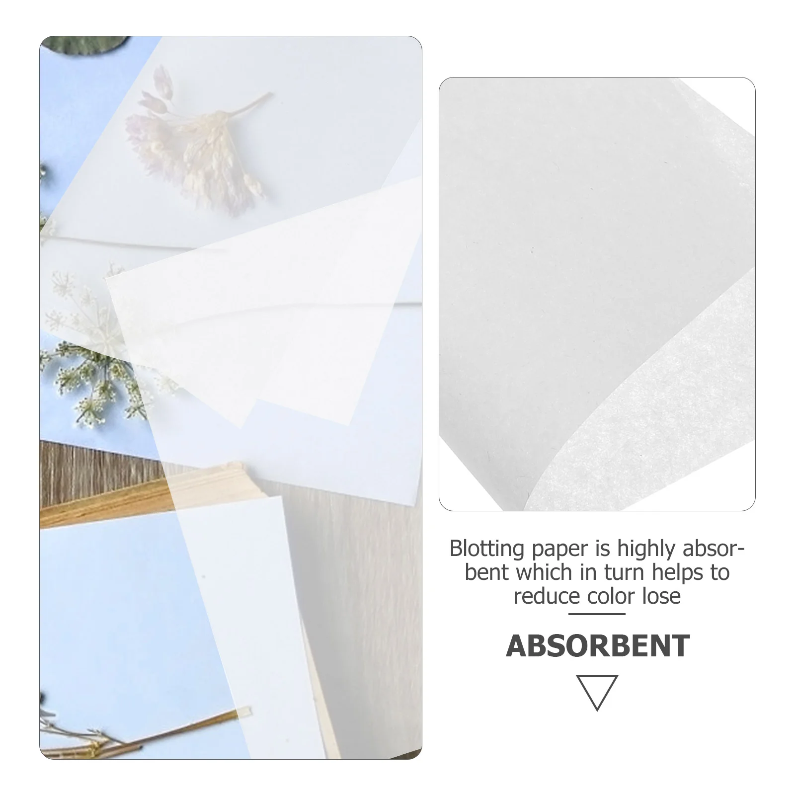 30 Pcs Water Absorbing Press Paper Plants Embossed Sydney Boards Blotting for Flower Pressing Lining Lined