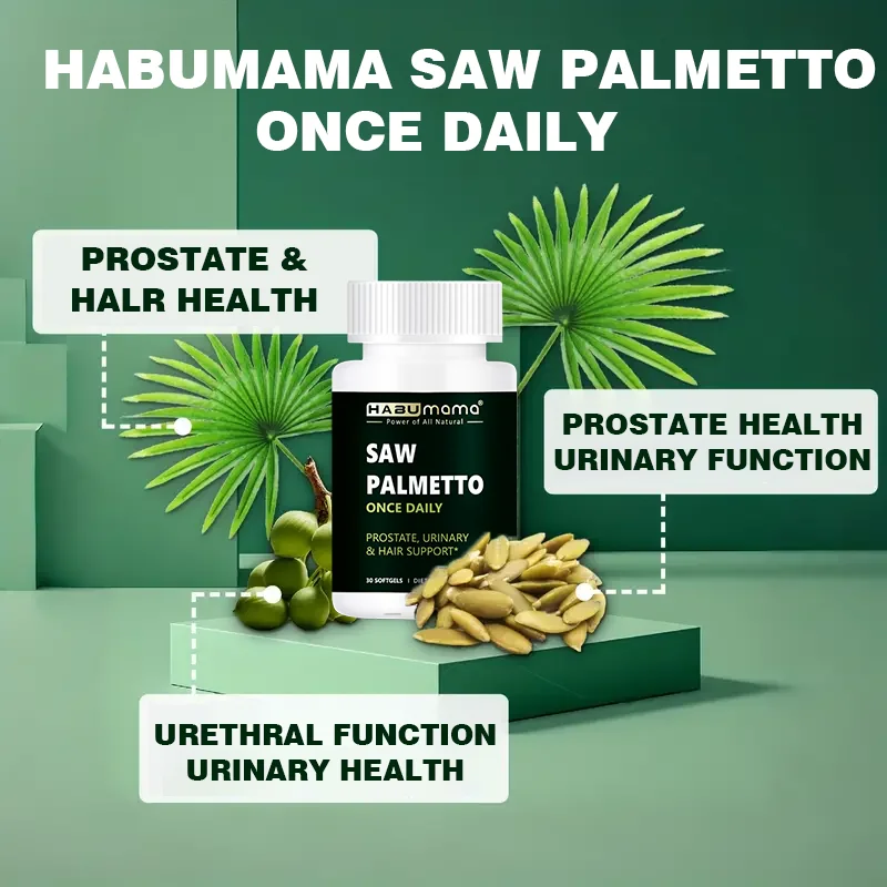 Saw Palmetto Supplement - Supports Male Prostate Health, Promotes Hair Growth - Intimacy Issues - Improves Size