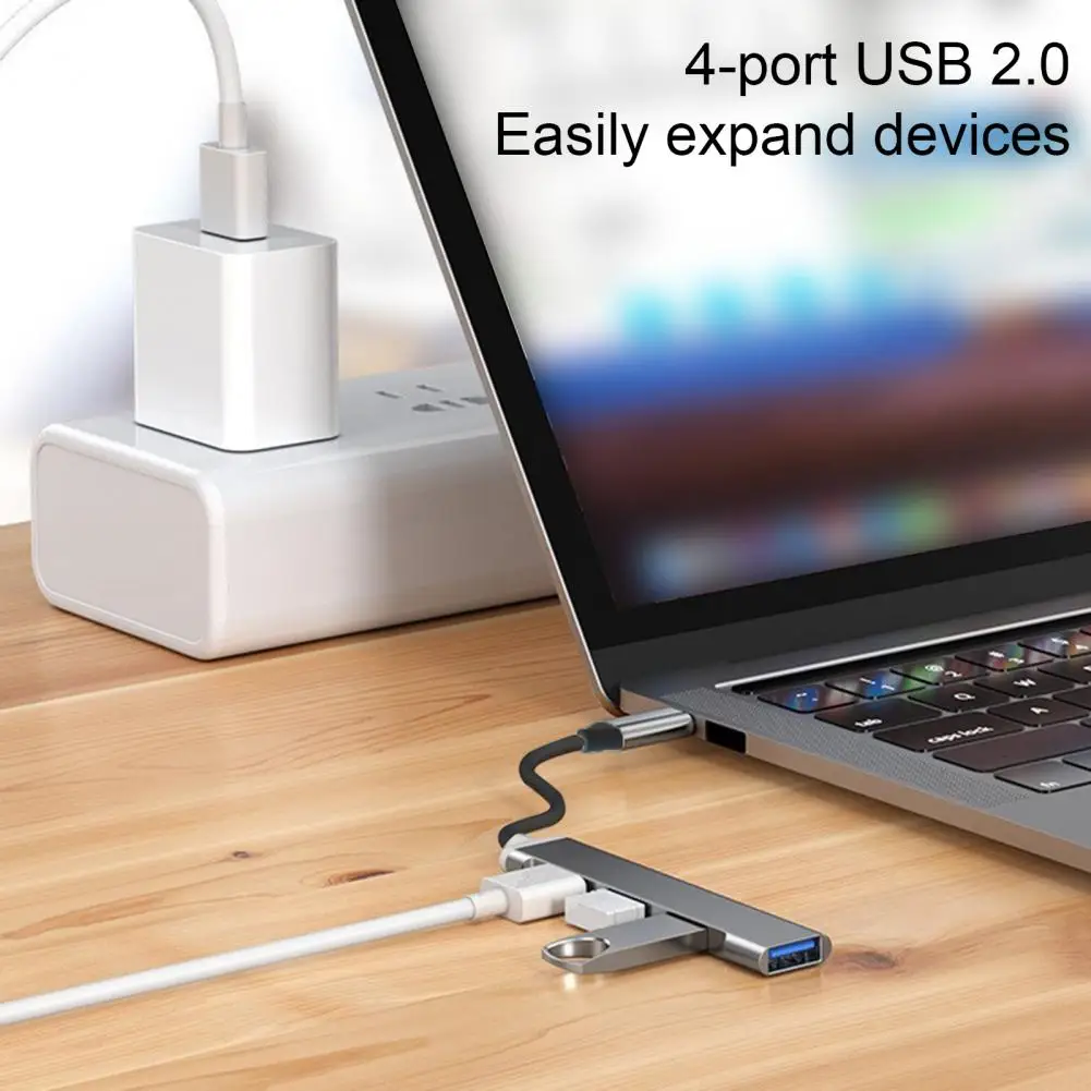 USB 3.0 Hub Extender with 4 Ports High-Speed Data Transfer Universal Desktop USB Extender Station Ultra-Slim Portable Data Hub