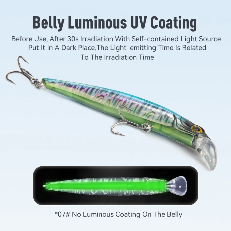 Przynęty Kingdom Hot Selling Jerkbaits 60mm 6g 80mm 9g 105mm 18.6g Tonący Minnow Swimbait Isca Artificial Bait Wobblery Wędkarskie — zdjęcie 7