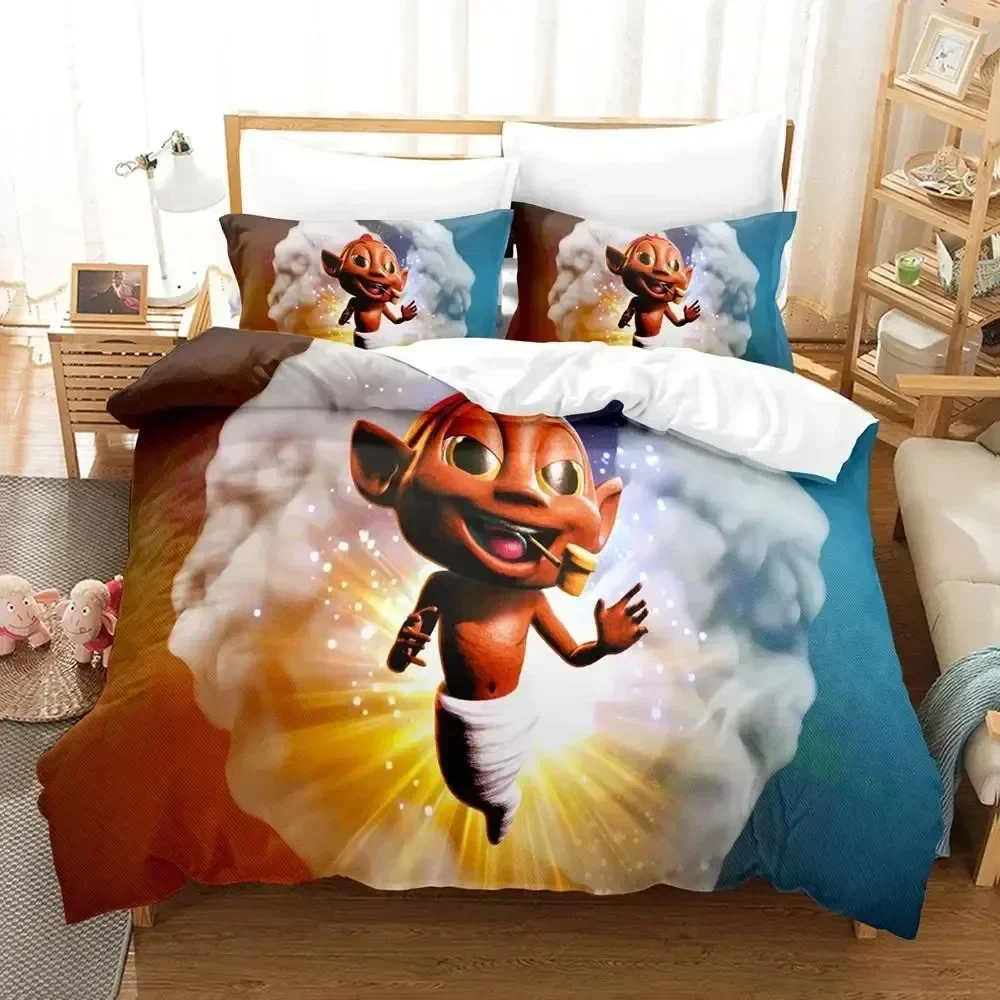 

3D Print Cartoon Game Raccoo Venture Bedding Set Duvet Cover Bed Set Quilt Cover Pillowcase king Queen Size Boys Adult Bedding