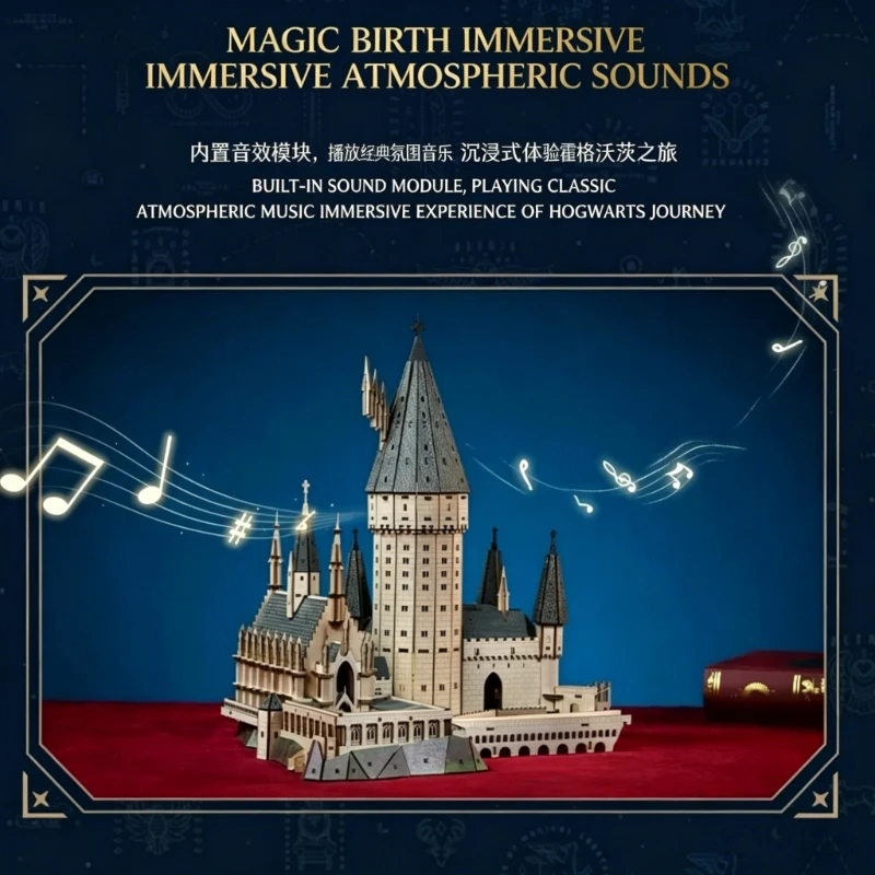 PUREMIND Hogwarts Castle Harry Potter Building Blocks Astronomy Tower Magic Academy  DIY Puzzle Bricks Birthday Christmas Gift view 4