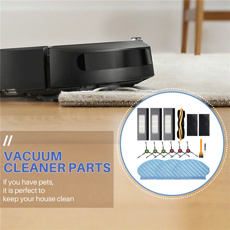 ABNL مناسبة لملحقات روبوت الكنس Ecovacs Deebot OZMO 950 920، فرشاة جانبية للفرشاة الرئيسية، فلتر HEPA، ممسحة خرقة