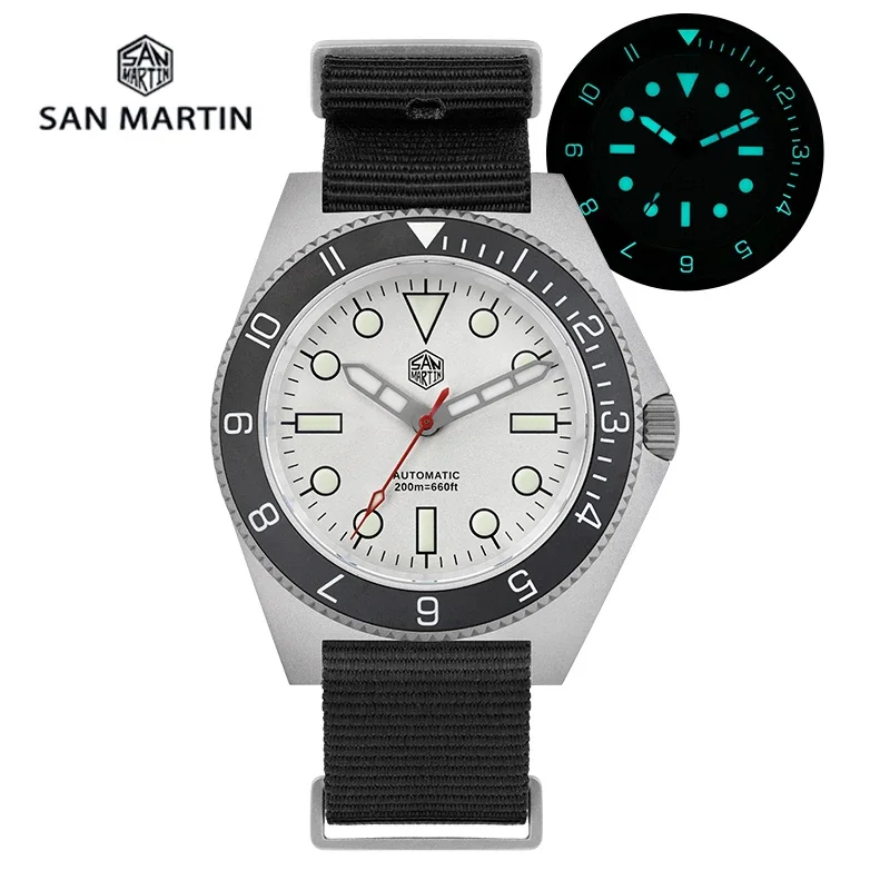 

San Martin SN0123 V2 Limited Edition Dive Watch NH35 Automatic Mechanical Stainless Steel Sapphire Waterproof Luminous Watches