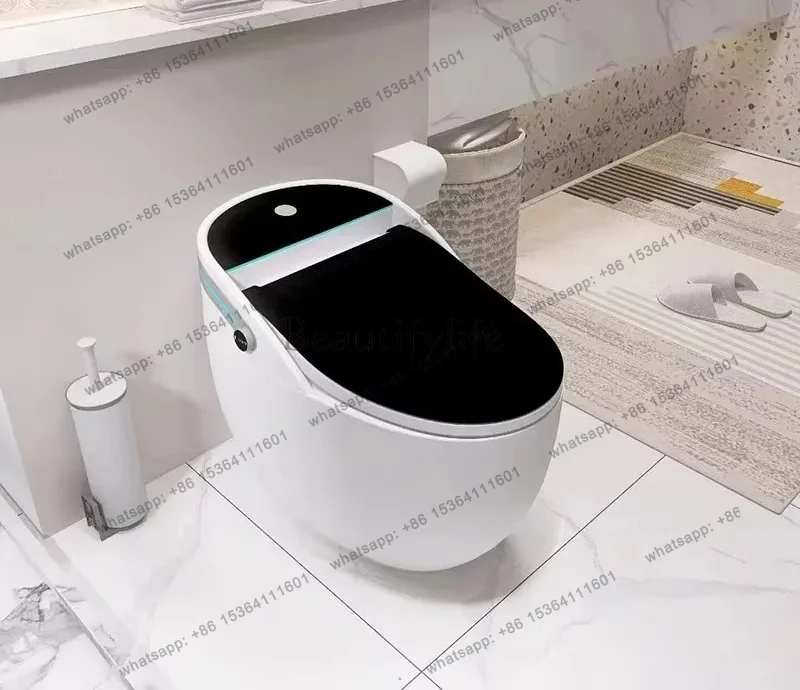 Automatic floor standing egg shaped multi-color toilet, bathroom ceramic high-end intelligent toilet