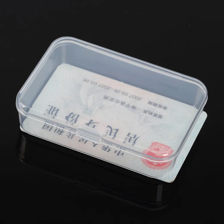 2Pcs Rectangular Plastic Box 502 PP Transparent Storage Container  Case with Lid  New and High Quality Table Storager Supplies