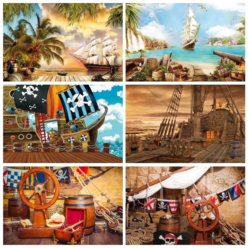 Photography Mapped - Pirate Photography Backdrop Old Treasure World