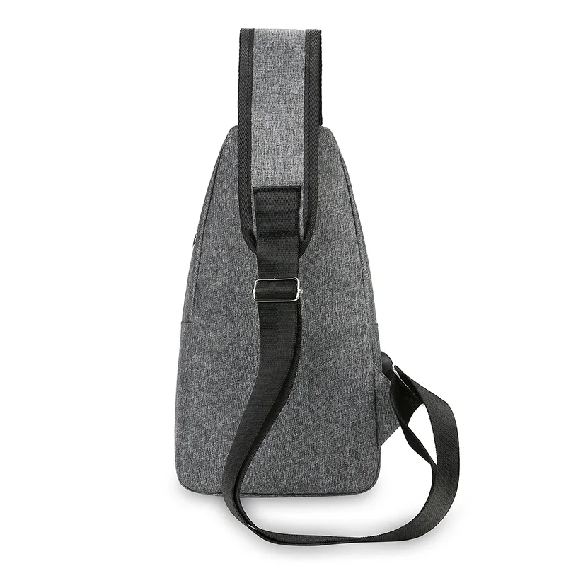 New Casual Men's Chest Bag, Portable Single-shoulder Bag, Fashionable, Simple, Lightweight and Multi-functional Crossbody Bag