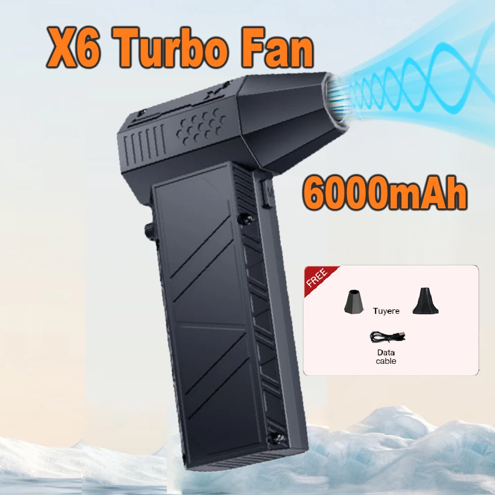 منفاخ هواء كهربائي 160000 دورة في الدقيقة مروحة توربو نفاثة محرك بدون فرشاة عالية السرعة توربو مروحة عنيفة USB قابلة للشحن منفاخ غبار قوي #2