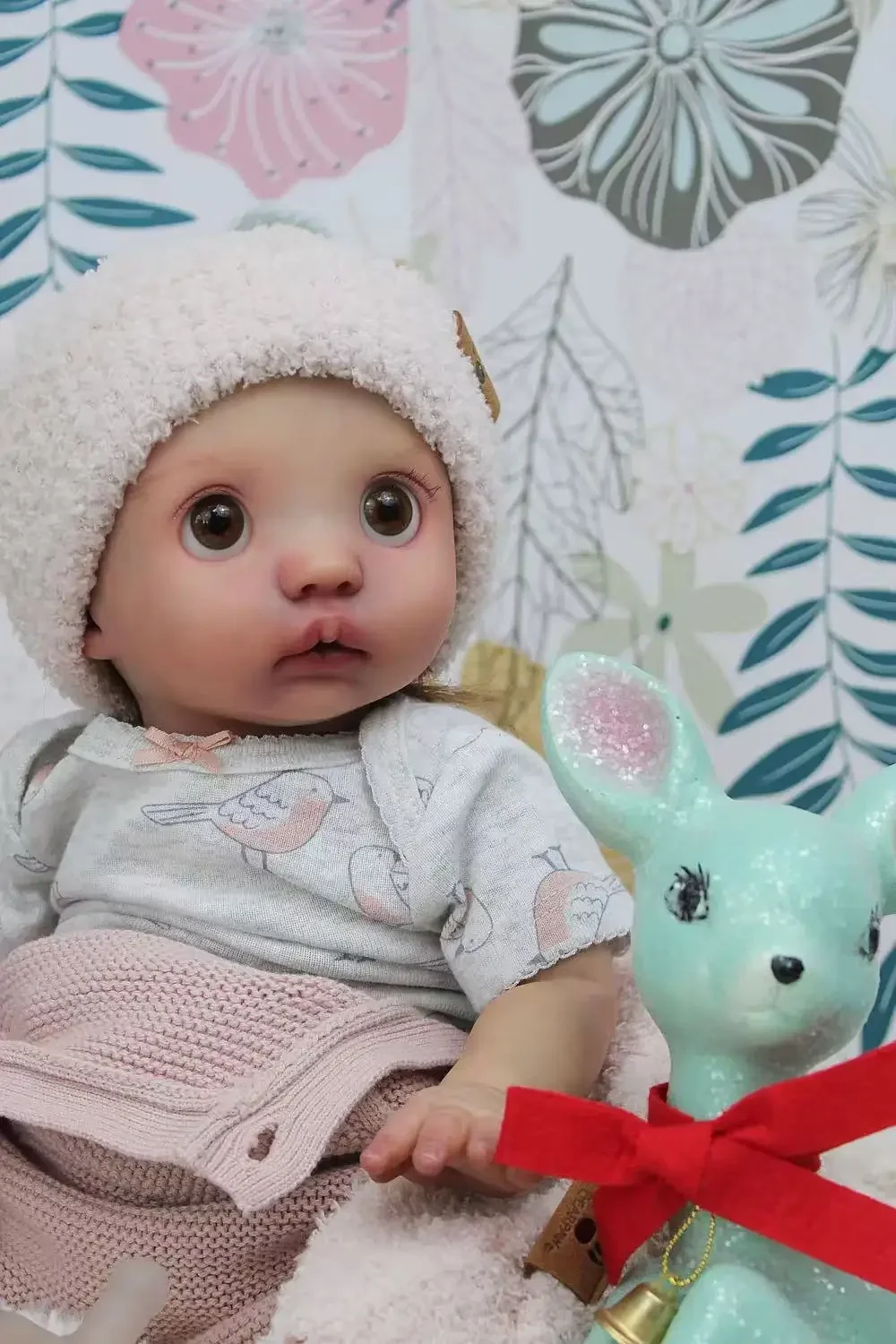 

Sino-BB Customized Limited Supply 16inch Reborn Baby Peeka With Hand-Rooted Hair Already Finished Doll With Different Dress