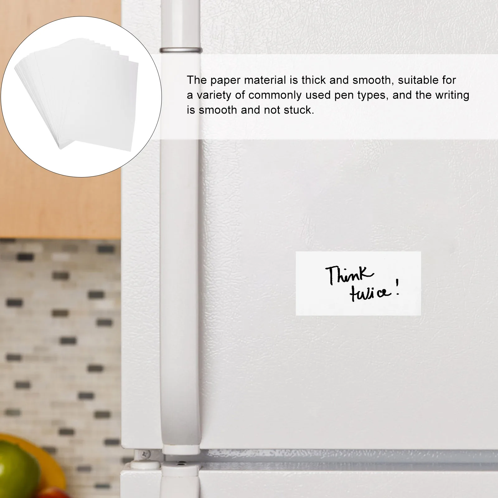 

100 Sheets Food Label Stickers Empty Labels Removable Canning Jar Blank for Containers