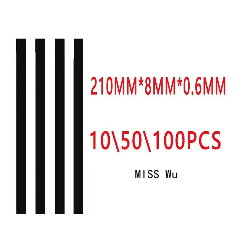 10·20·50·100·200PCS NEW Version Black Pull Tabs Stretch Release Adhesive Strips for LCD Screen with Handle without Tabs