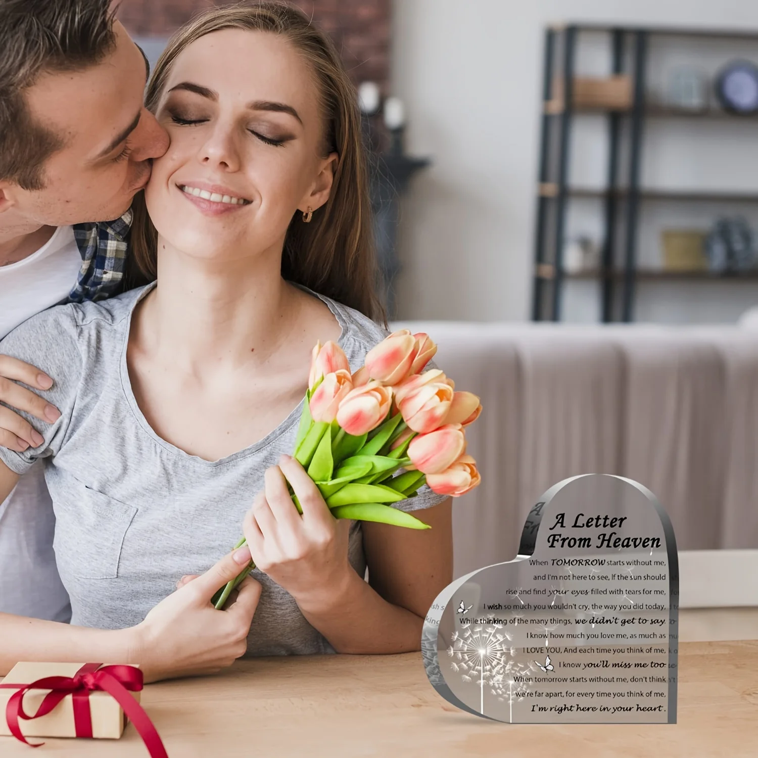 1pc Sympathy Gift-A Letter from Heaven-Memorial Gift for the Loss of a Mother, Father, Husband, Son,