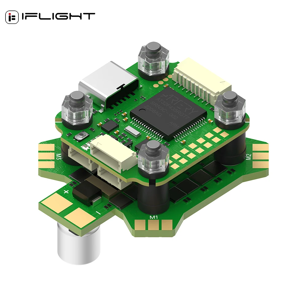 IFlight BLITZ Mini ATF435 Flight Controller w/ Mini E55S 55A 2-6S 4-IN-1 ESC w/ SucceX-Force 5.8GHz 600mW Adjustable VTX FPV