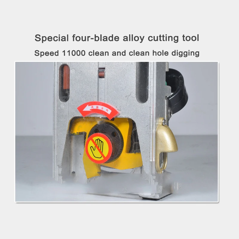 WB-989 950/1050W Electric Wood Mending Machine, Professional Woodworking Trimmer & Milling Repair Tool