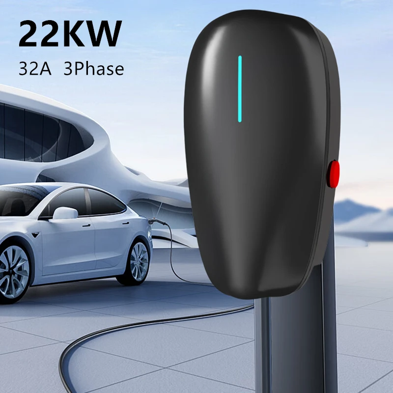 EV Charging Station Type2 32A Electric Vehicle Charger IEC62196 EVSE Wallbox 7KW 22KW EV Charger Type 2 GBT with Cards