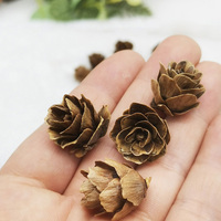 DIY 50PCS Mini Pinecones Xmas Tree Pendant Decor Christmas Pine Cones Ornaments for Festival Party New Year Accessories