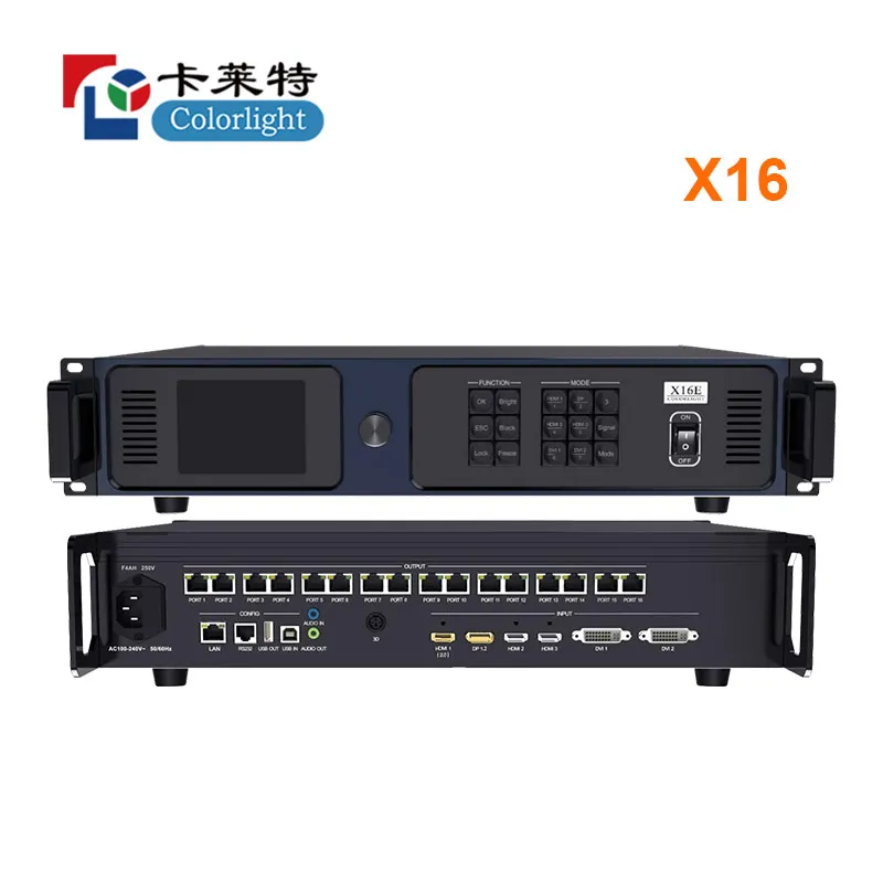 Процессор светодиодного видеоконтроллера Colorlight X16E с 16 гигабитними портами Ethernet