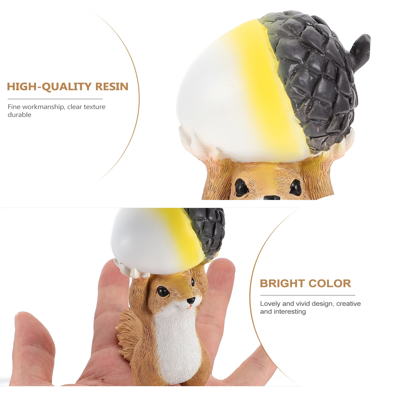 

1Pcs Vivid Squirrel Ornament Resin Creative Colorful Desktop Home Decoration Statue Little Squirrel Ornament