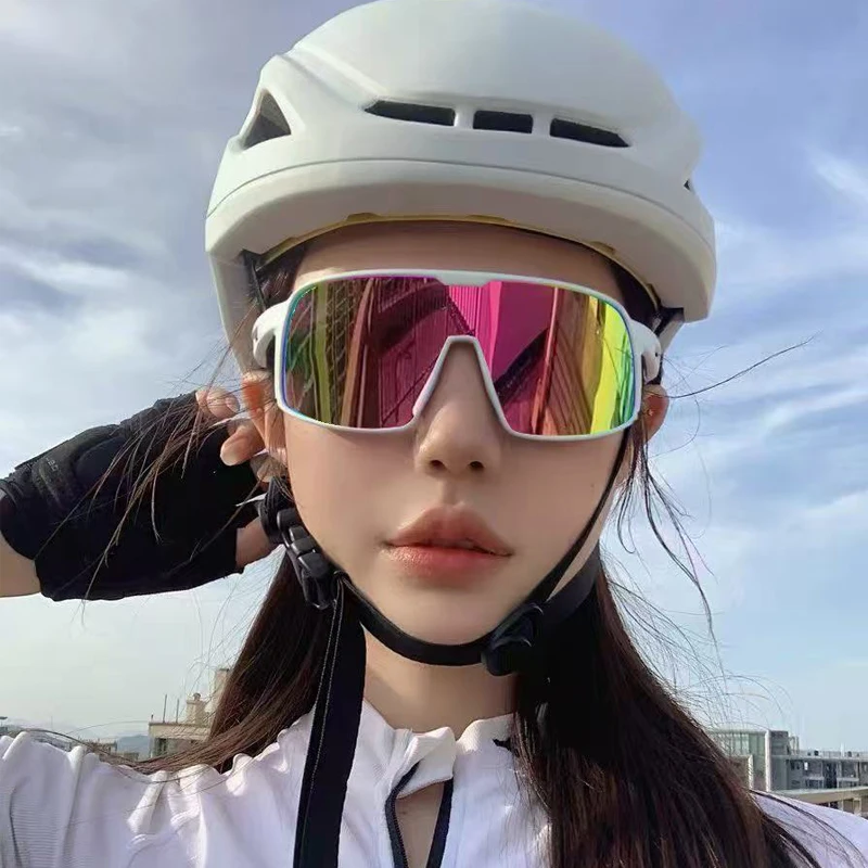 Protective Glasses Oversized Mirror Cycling Sunglasses Men Women Brand Designer Sun Glasses Outdoor Sports Driving UV400 Goggles