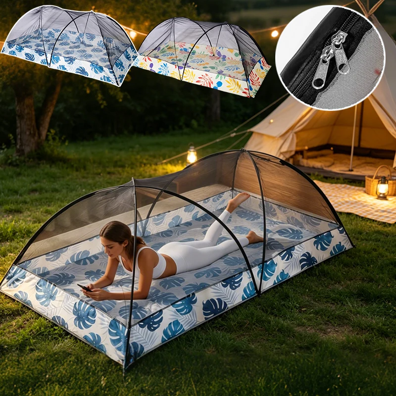 

Portable Pop Up Camping Mosquito Net –Foldable Travel Mosquito Net for Outdoor Hiking, Beach, Picnic, Heavy Duty Self Supporting