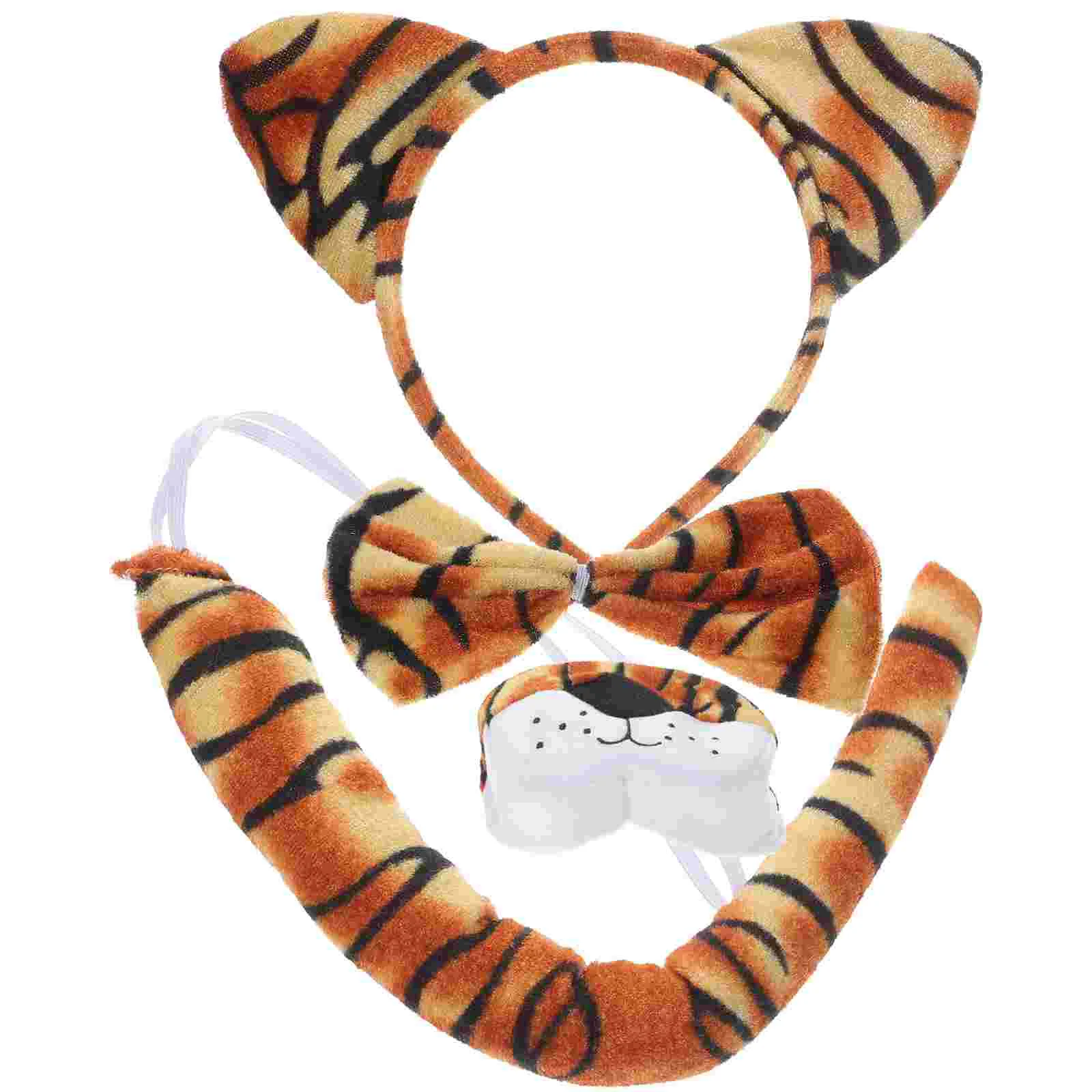 

Costumes Tiger Headband Nose Ears Halloween Tail Adult Headbands for Women Jungle Miss