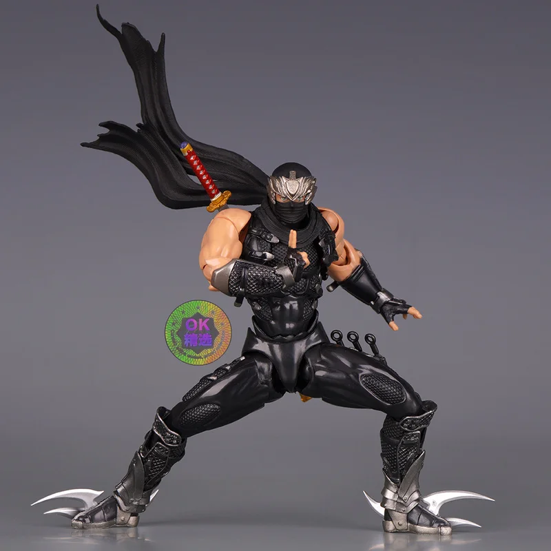 نسخة جديدة موافق من Kaiyodo Revoltech Yamaguchi Ninja Gaiden Aciton Figure Hayabusa Anime Figure Models Kit هدايا قابلة للجمع مخصصة #2