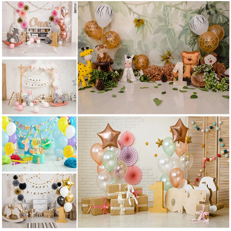 

Children Birthday Photography Backdrops 1st Baby Shower Newborn Portrait Photo Background Party Studio Photocalls 2021318ET-11