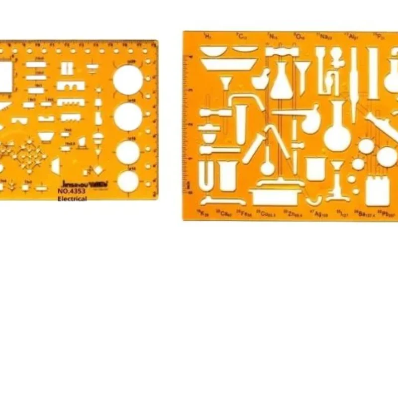 Template Measuring Ruler Circular Oval Ruler Durable K Resin Drawing Design Furniture Architect Template Drafting Ruler