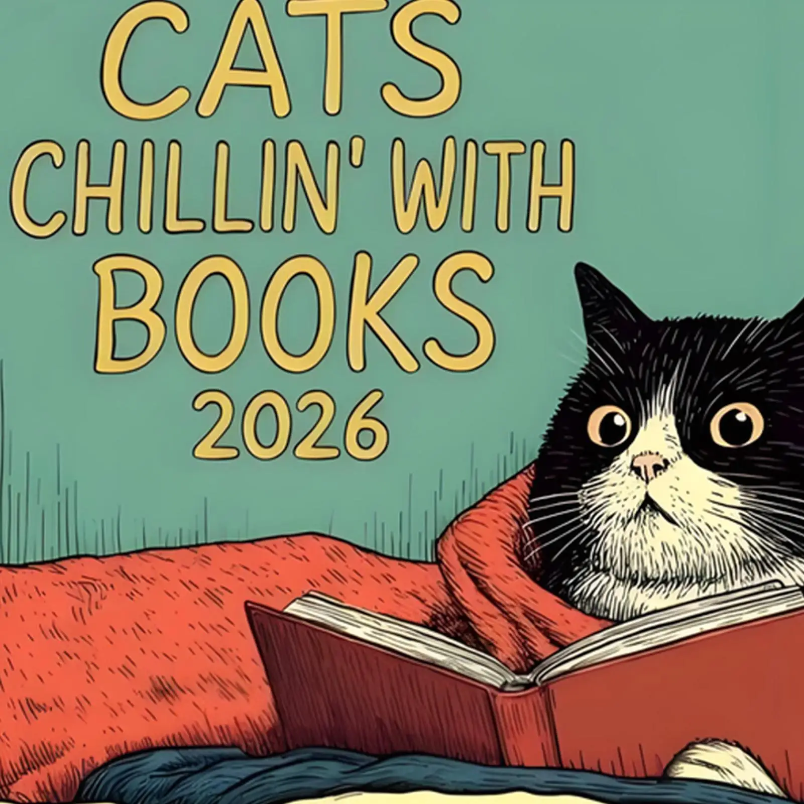 تقويم الحائط 2026 12 شهرًا تصميم القطط القابل للتعليق جدول الأسرة مخطط منظم التقويم لغرفة النوم ديكور المنزل والمكتب