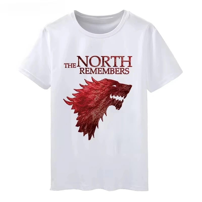 Game of Thrones A Song of Ice and Fire Winter Is Coming T-shirt Streetwear Men Women Graphic Cotton Short Sleeve Summer Tee Top