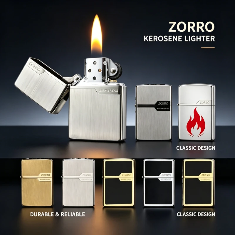 Retro Pure Copper Gold Patchwork Lighter, Durable Flint Wheel Windproof Ignition,Creative Collectible Tool Stylish Present For