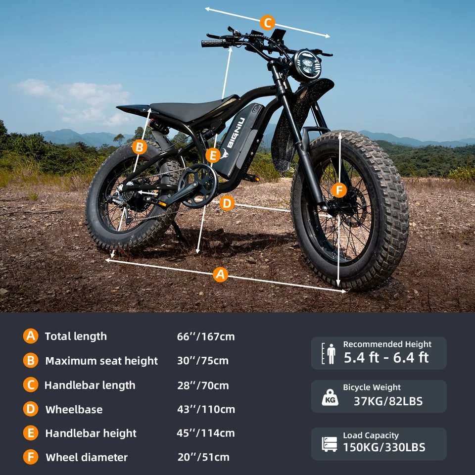 【BIGNIU】BG-S Electric Bike – Powerful Motor, Full Suspension, Long Range, All-Terrain eBike for Adults image 9