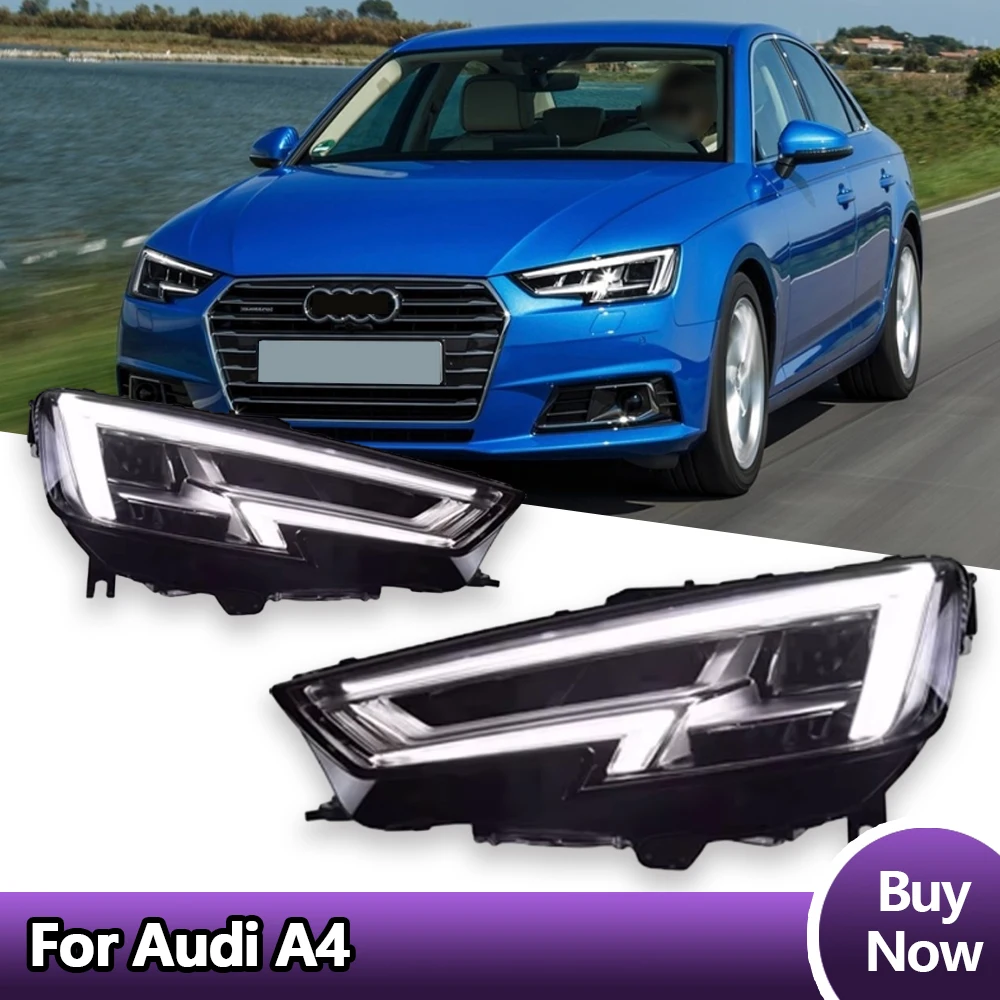 

New LED Headlight Upgrade Modified Full Head Lamp For Audi A4 2017-2020 Turn Signals Daytime Running Lights