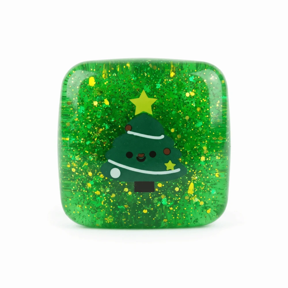 Pinch Cube Shape Christmas Squeeze Slow Resbound Soft Squeeze Mini Size Slow Rising Christmas Squishy Holiday Gifts