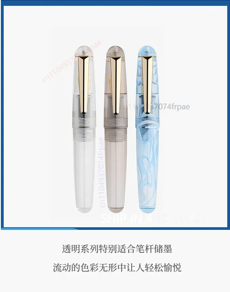 For MAJOHN Q2 Mini Pocket Fountain Pen Imported Resin Fine Nib Portable Unisex Designer Journal Pen