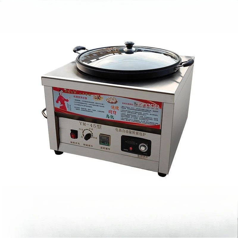 

household electric pancake machine, fresh fried buns, water fried buns, stove stall, fried dumplings, pancake machine