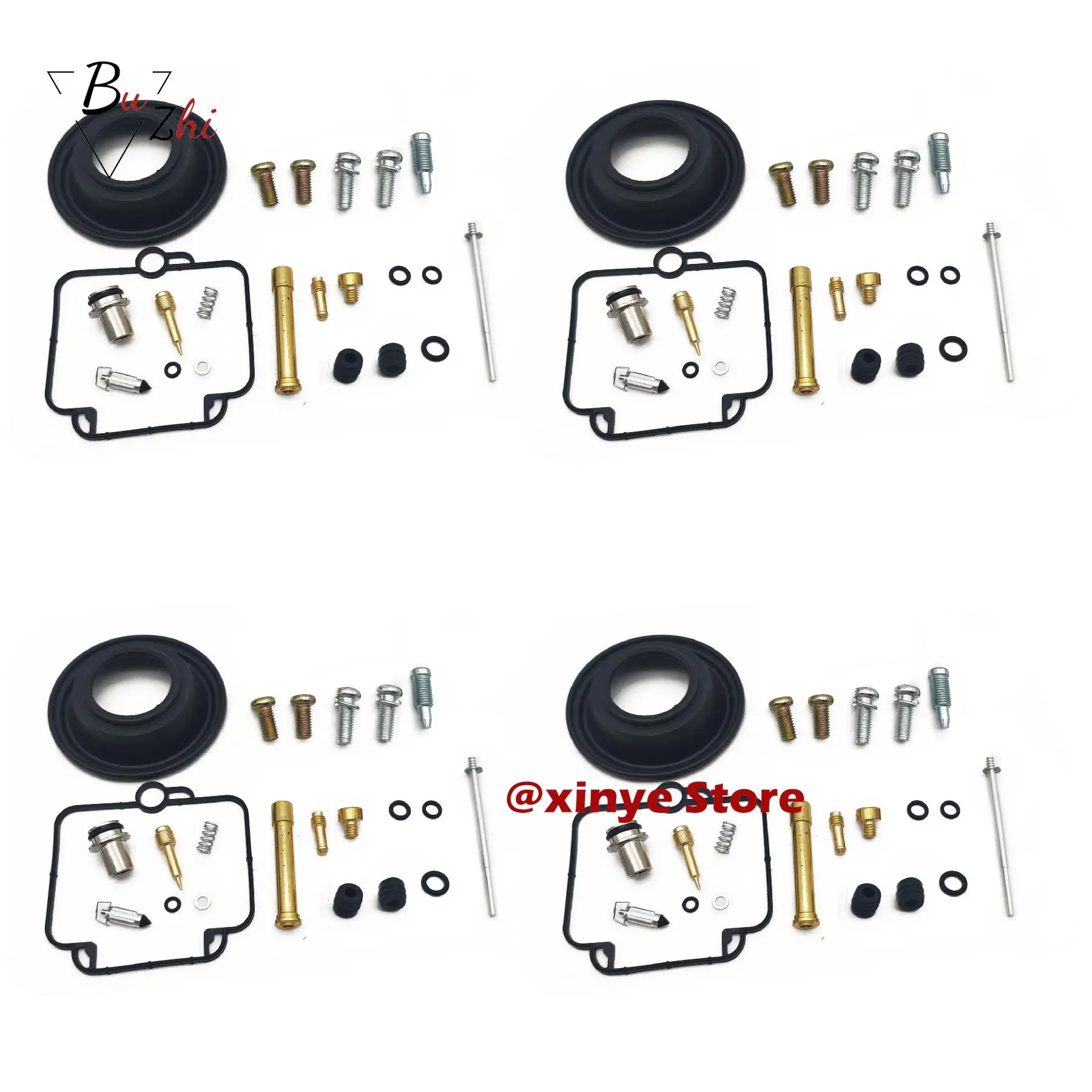 

4sets Carburetor repair kit for Suzuki Bandit GSF400 GK75A 1991-1997 GSF 400 GK 75A 75 A Fuel System float diaphragm