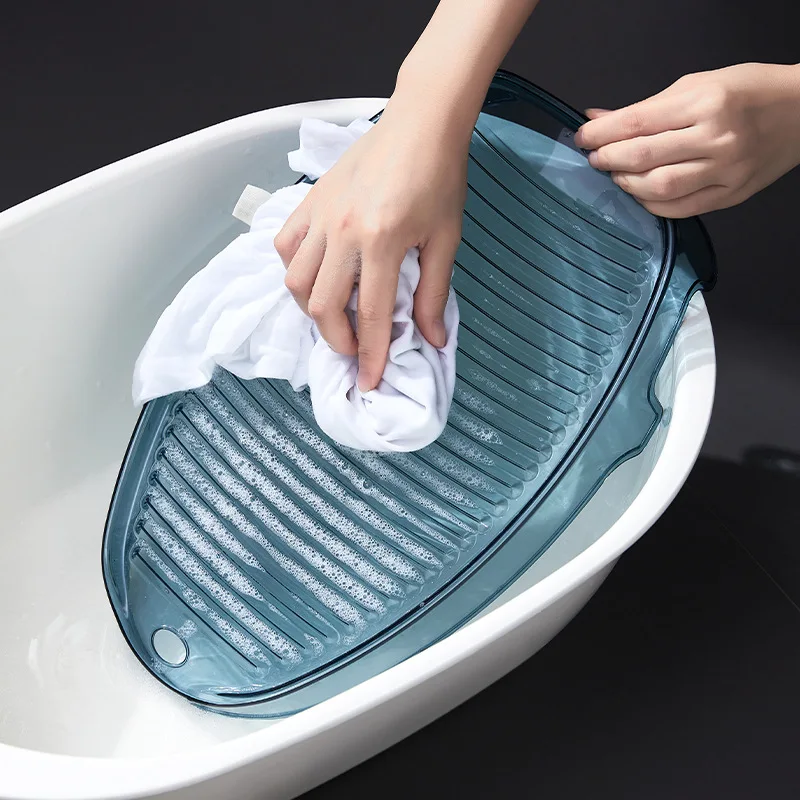 Washboard Household Plastic Small Dormitory Transparent and Convenient Compact Light Luxury Style Wash Basin