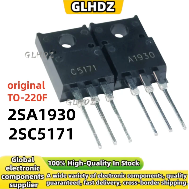 New original 10-20pcs/10PAIRS 2SA1930 2SC5171 Audio power amplifier matching tubes TO-220F